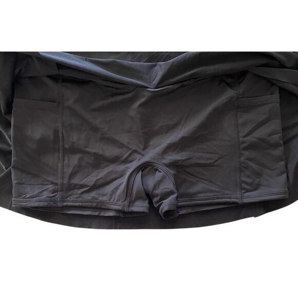 COCO REEF Black Serene Cross Over Swim‎ Skort V Waistband Skirt Size S NWT $76 - Picture 2 of 5